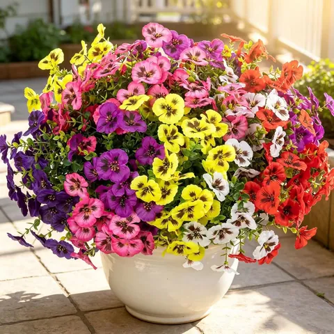 Künstlicher Stiefmütterchen Eukalyptus Strauß Seidenstoff Kunstblumen Für Zuhause Garten Hotel Hochzeit Außenbereich Tischdeko Floristik