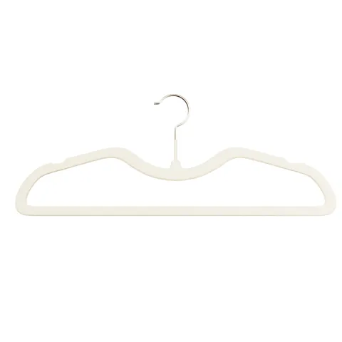 Non-slip Flocked Velvet Clothes Hangers Short Neck Space Saving Hangers For Wardrobe Closet Organizing Non-marking Hanger Set