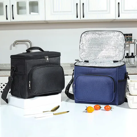 Large Insulated Lunch Bag Oxford Cloth Thermal Cooler Box Portable Waterproof Bento Tote Bag For Work School Picnic Outdoor Camping