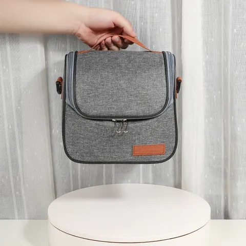 Isolierte Lunchtasche Tragbare Oxford Stoff Thermotasche Mit Verstellbarem Schultergurt Für Arbeit Schule Büro Picknick Outdoor Kühltasche