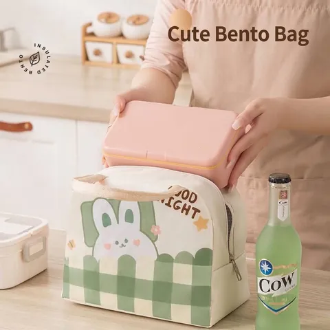 Cartoon Tier Isolierte Lunch Tasche Tragbare Oxford Tuch Thermische Bento Tasche Für Büro Schule Picknick Outdoor Reise Lebensmittelträger