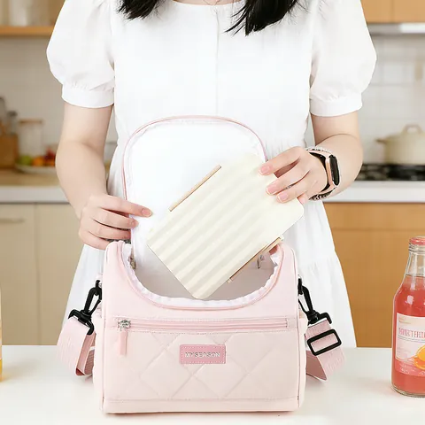 Geïsoleerde Lunchtas Voor Vrouwen Gewatteerde Thermische Bento Tas Waterdichte Koeltas Voor Werk School Picnic