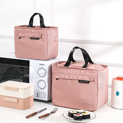 Waterdicht Oxford Stof Geïsoleerde Lunchtas Grote Capaciteit Verdikte Handgedragen Bento Tas Voor Werk School Picnic