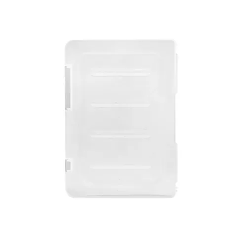 Transparent Document Storage Box Polypropylene Waterproof Case With Double Buckles And Index Label For Office Desktop Home