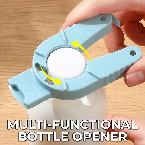 Multifunctional Bottle Opener Plastic Manual Twist Off Lid Gripper For Soda Water Beer Cans Effortless Japanese Style Kitchen Gadget For Weak Hands