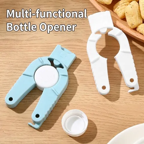 Multifunctional Bottle Opener Plastic Manual Twist Off Lid Gripper For Soda Water Beer Cans Effortless Japanese Style Kitchen Gadget For Weak Hands