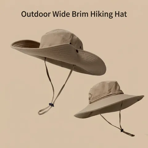 Western Cowboy Sonnenhut Für Herren Damen Outdoor Wandern Angelhut Große Krempe UV-Schutz UPF 50 Atmungsaktiv Faltbarer Safarihut