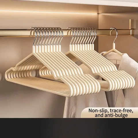 Heavy Duty Non-Slip Metal Clothes Hangers For Adult Dormitory Space Saving Non-Marking Dipped Plastic Hangers Durable Closet Organizer