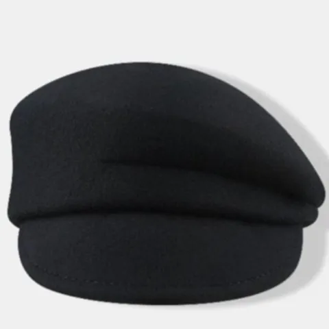 French Vintage Wool Newsboy Cap For Women Autumn Winter Solid Color Baker Boy Hat Flat Beret Cap Warm Retro Octagonal Hat