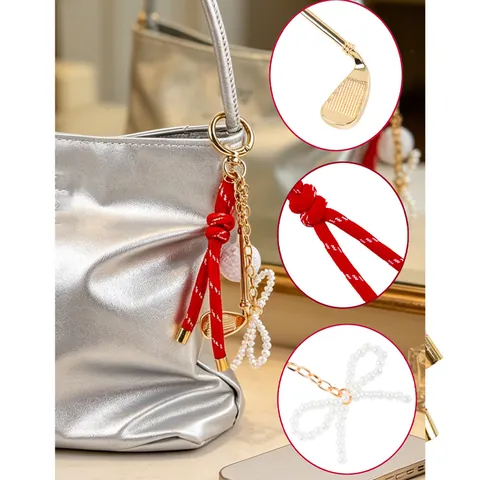 Sportstijl Badminton Tennis Golfbal Sleutelhanger Zinklegering Gevlochten Touw Tas Hanger Creatieve Autosleutelhanger Cadeau Voor Sportfans