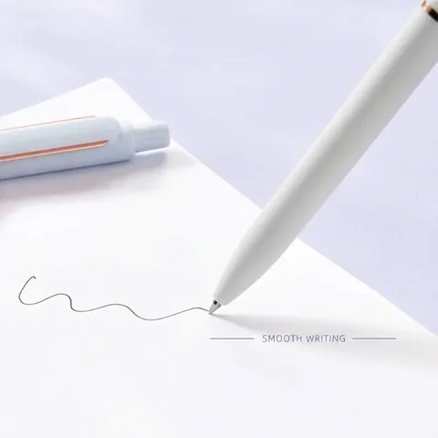 Retractable Morandi Gel Pen Aesthetic Smooth Writing Bullet Tip Signature Pen With Metal Clip For School Office Supplies