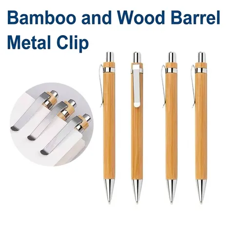 Bolígrafo de Madera de Bambú Ecológico Bolígrafo de Firma Promocional para Negocios Recarga Tipo Parker Papelería