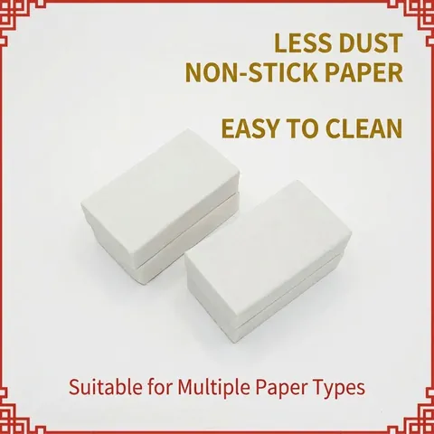 Square White Eraser TPR Material Rectangular Clean Erasing Minimalist High Flexibility Office School Stationary Supply For Students Professional Writing Drawing