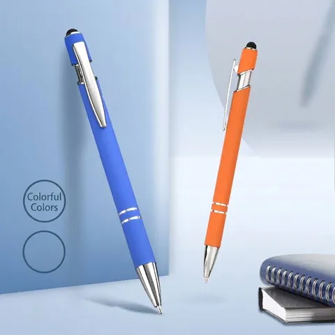 Bolígrafo de Metal Business con Estilete Bolígrafo de Pulsador Instrumento de Escritura para Oficina Escuela Bolígrafo de Pantalla Táctica Universal