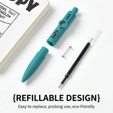 Penna Gel Tascabile Mini Portatile Creativa Scrittura Fluida Asciugatura Rapida Penna a Inchiostro per Studenti Ufficio Scuola Regalo di Cancelleria