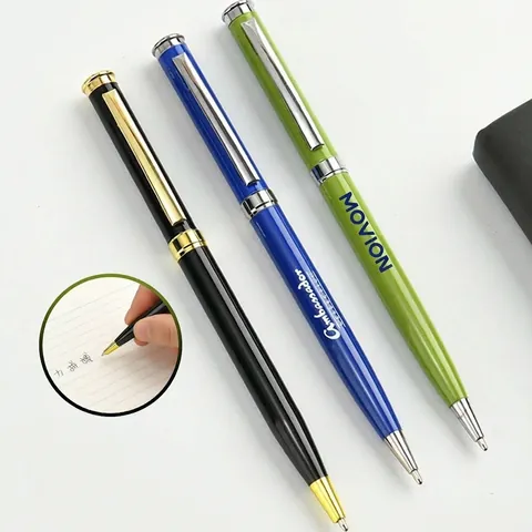 Classic Metal Twist Ballpoint Pen High End Business Executive Signature Pen for Office Hotel Meeting Gift Stationery