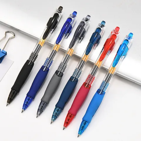 Druckgelschreiber Glattes Schreiben Büro Schule Schreibwaren Kunststoff Signierstift Mit Weichem Gummigriff Schnelltrocknende Tinte