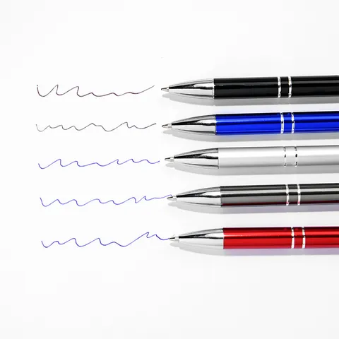 Penna a Sfera in Metallo Business di Lusso Penna per Firma a Scatto di Alta Gamma per Ufficio Scuola Forniture Scrittura Regalo