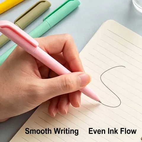Bolígrafo de Plástico de Color Sólido Con Función de Lápiz Táctil para Pantalla Escritura Fluida Bolígrafo de Firma para Oficina Escuela Regalo