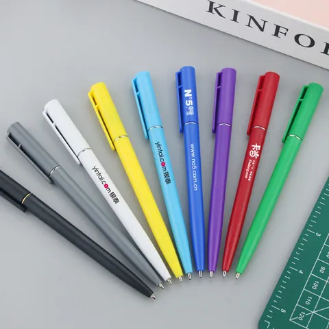Twist Ballpoint Pen Business Office Writing Pen Plastic ABS Matte Texture Promotional Advertising Pen For Hotel Conference Gift