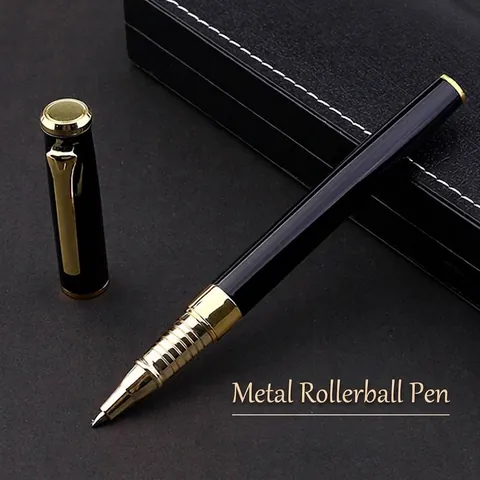 Penna Gel in Metallo Business Professionale Scrittura Scorrevole Roller Lussuosa Penna per Firma Per Ufficio Hotel Scuola Cancelleria