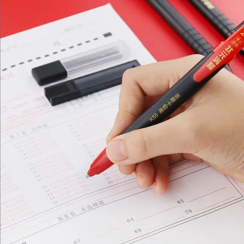 Professioneller 2B Druckbleistift Mit Dicker Graphitmine Für Studenten Prüfungszeichnung Hohe Genauigkeit OMR Test Werkzeug Schreibwaren