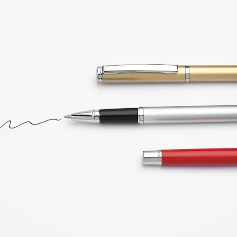 Professional Business Metal Rollerball Pen Black Ink Signing Pen Multicolor Metal Body For Office School Stationery Supplies
