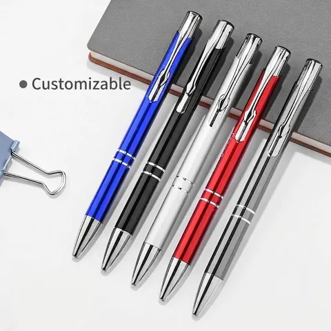 Penna a Sfera Professionale in Metallo Business Retrattile Design Minimalista in Lega di Alluminio Cancelleria per Ufficio Regalo