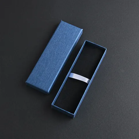 Luxus Business Geschenk Stiftbox Deckel Und Boden Textur Spezialpapier Schreibwaren Fall Für Einzelne Füllfederhalter Verpackung Bürobedarf