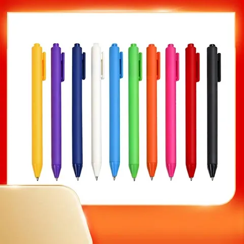 Penna Gel a Scatto 0.5mm Inchiostro Nero Finitura Opaca Colori Caramella Penna per Firma Ricaricabile per Ufficio Scuola Studenti Cancelleria