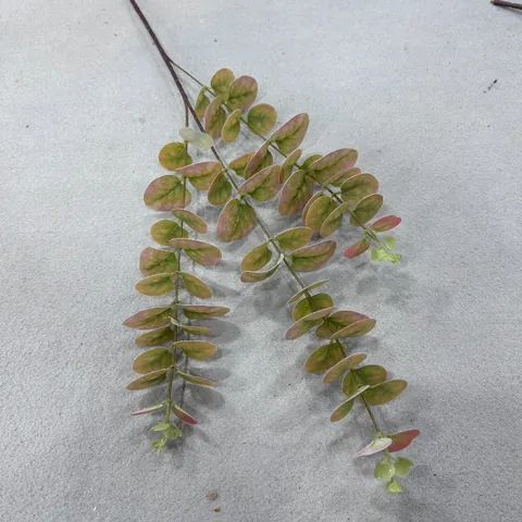 3D Printed Artificial Eucalyptus Leaves Branches Real Touch Soft PVC Fake Money Leaves For Wedding Hotel Home Decoration Greenery Stem