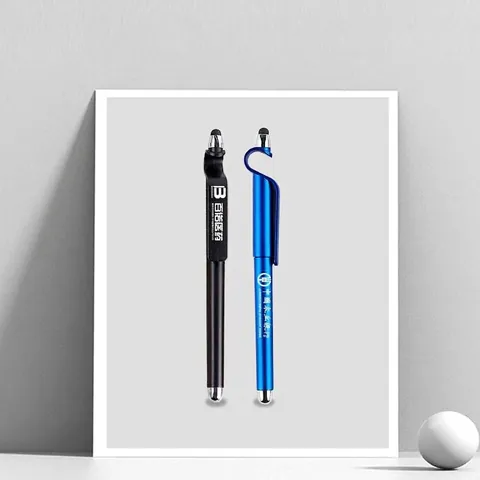 Multi-functional Business Gel Pen Stylus Touch Screen Pen With Phone Stand Clip 0.5mm Office School Writing Signature Pens