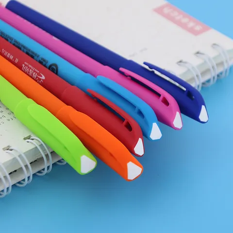 Gel Pen 0.5mm Matte Plastic Signature Pen For Office School Business Promotional Writing Pen Multicolor Ink Stationery