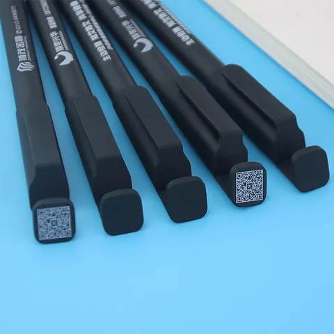 Multi-Functional Black Gel Pen With Phone Stand Matte Finish 0.5mm Water-Based Signature Pen For Office School Stationery