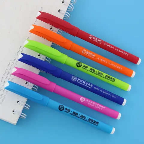 Gel Pen 0.5mm Matte Plastic Signature Pen For Office School Business Promotional Writing Pen Multicolor Ink Stationery