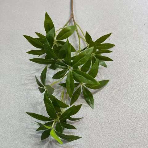 Realistic Artificial Pachira Macrocarpa Leaves 3D Printed Greenery Branch For Wedding Home Decor Living Room Outdoor Landscape Faux Pieris Japonica Stem