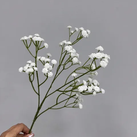 Ramo de Gipsofila Artificial de Pegamento Suave Flores Falsas para Bodas Fiestas Decoración del Hogar Accesorios de Fotografía