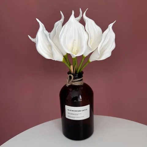 Handgefertigter EVA Calla Lilie Künstlicher Blumenstrauß Realistische Kunstpflanze Für Hochzeit Haus Wohnzimmer Büro Deko Mehrfarbig