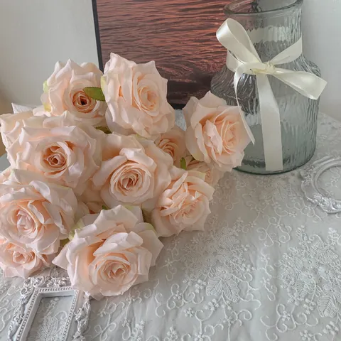 Einzelner Stiel Künstliche Diamantrose Seidentuch Blume Für Hochzeit Party Haus Hotel Dekoration Hohe Simulation Kunstblume