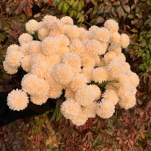 Artificial Chrysanthemum Pompon Silk Flowers Ball Daisy Fake Dandelion For Wedding Road Lead Home Room Decor Floral Arrangement