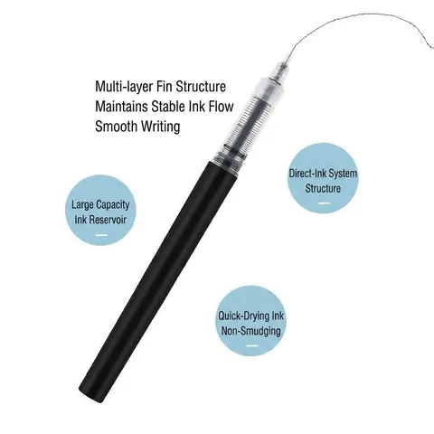 Bolígrafo de Tinta Líquida de 0.5mm Secado Rápido Tinta Negra Escritura Fluida Colores Morandi Minimalistas Papelería para Oficina Escuela Exámenes
