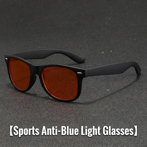 Occhiali da Sole Quadrati Retrò da Uomo Anti-Luce Blu Protezione UV400 Occhiali alla Moda per Guida Sport all'Aperto Ciclismo PC