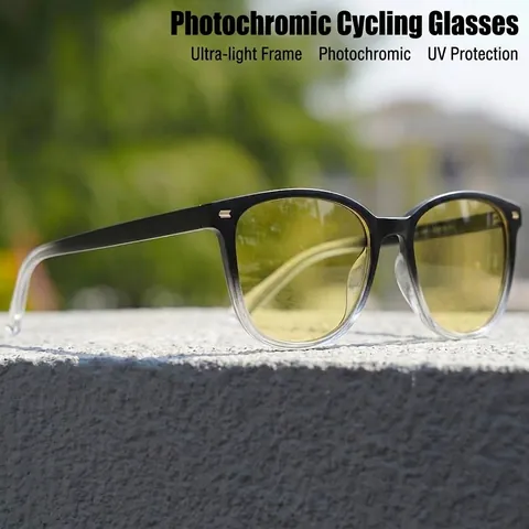 Occhiali da Sole Sportivi Fotocromatici Polarizzati Uomo Donna Protezione UV400 Ciclismo Guida Esterna Montatura PC Lenti TAC