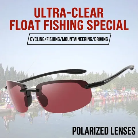 Occhiali da Sole Polarizzati da Pesca per Uomo Donna Montatura in TR90 Lenti TAC Protezione UV400 Ultra Leggeri Antiriflesso Occhiali Sportivi per Pesca Ciclismo Guida