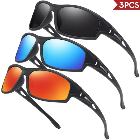Occhiali da Sole Polarizzati Sportivi per Uomo Donna Equitazione All'aperto Ciclismo Guida Protezione UV400 Montatura in PC