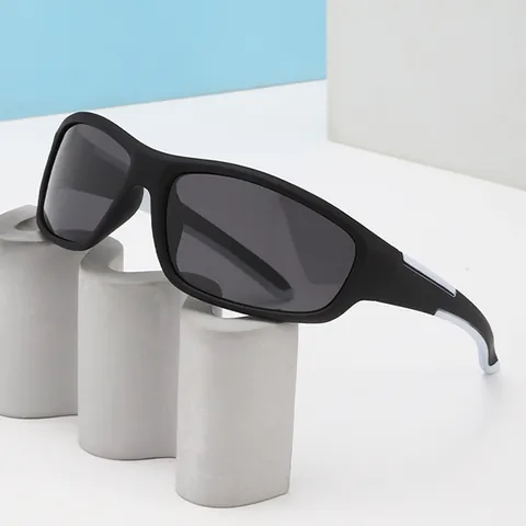 Occhiali da Sole Sportivi Polarizzati da Uomo Protezione UV400 Montatura in PC Lenti TAC Occhiali da Ciclismo Guida Outdoor
