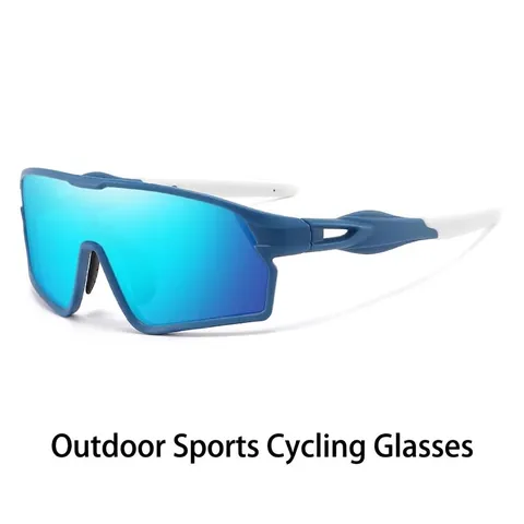 Occhiali da Sole Polarizzati da Ciclismo Protezione UV400 Montatura PC Lenti TAC Antivento Sport all'Aria Aperta Donna Uomo