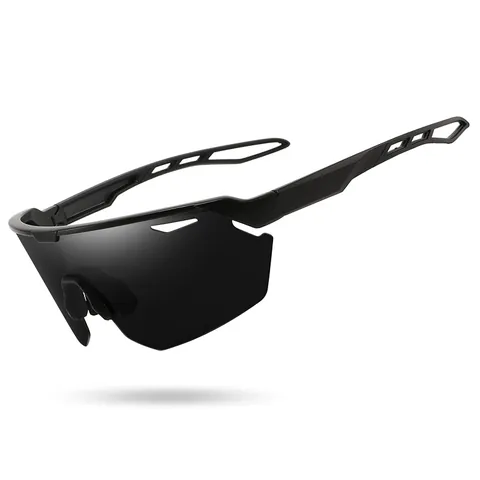 Occhiali da Sole Sportivi Professionali UV400 per Uomo Donna Occhiali da Equitazione All'aperto Avvolgenti Lenti a Specchio Montatura in PC