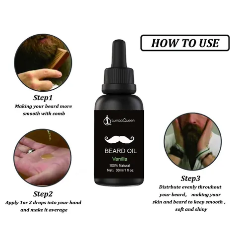 Professional Beard Care Oil Nourishing Softening Natural Plant Ingredients For Men Facial Hair Grooming Daily Use Multiple Scent Options