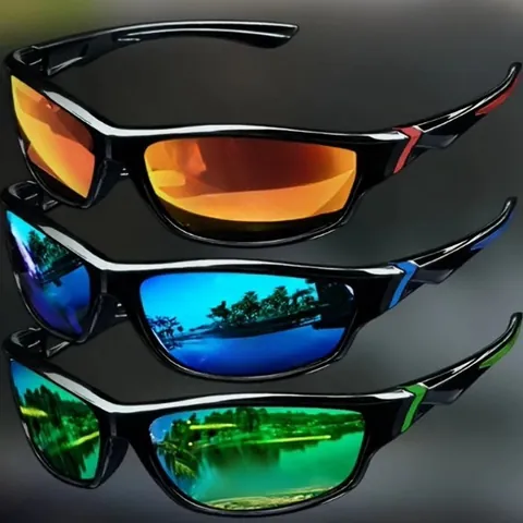 Occhiali da Sole Polarizzati Sportivi all'Aperto per Uomo Donna UV400 Ciclismo Equitazione Guida Occhiali Montatura in PC Lenti TAC